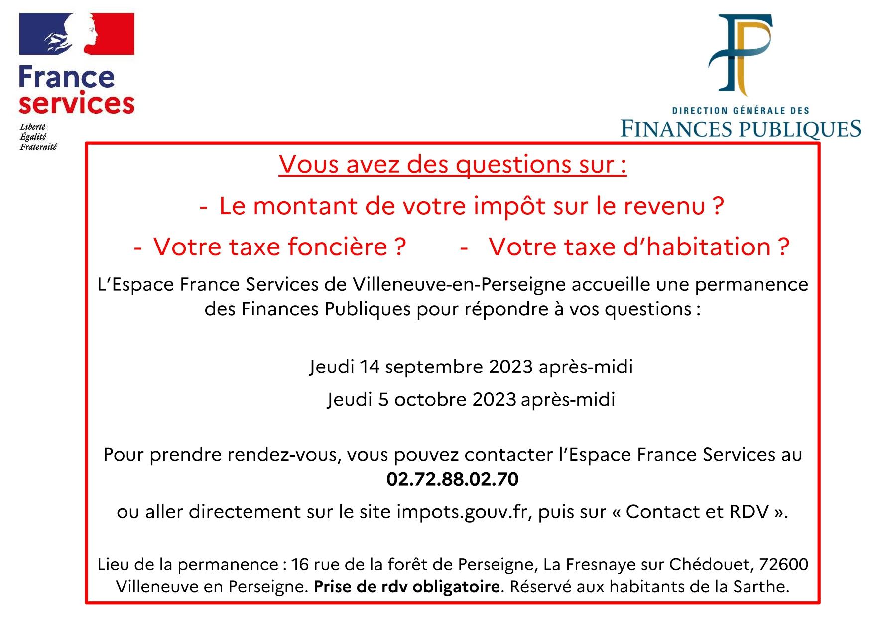 Affiche permanences pour les avis 2