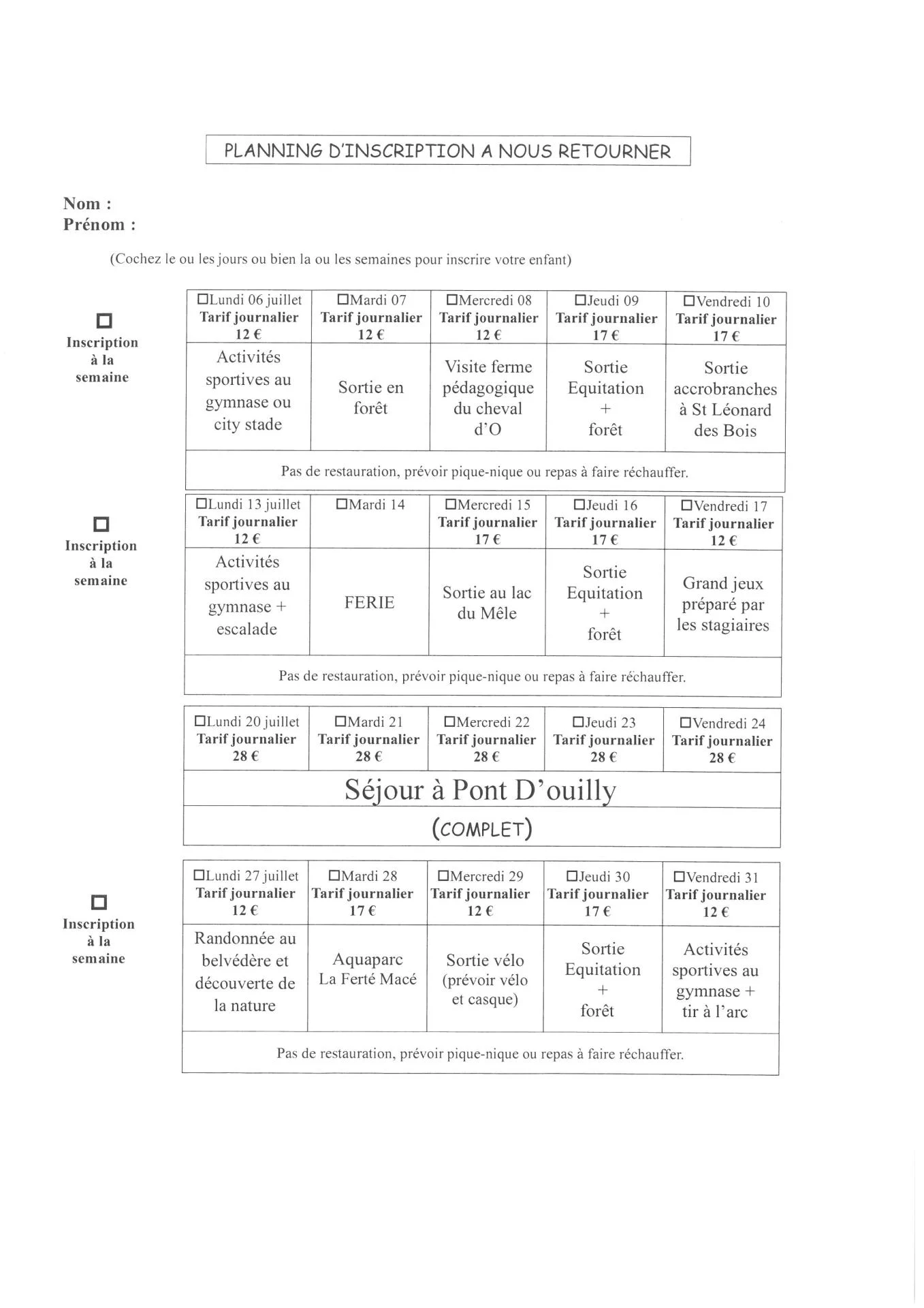 Planning 7