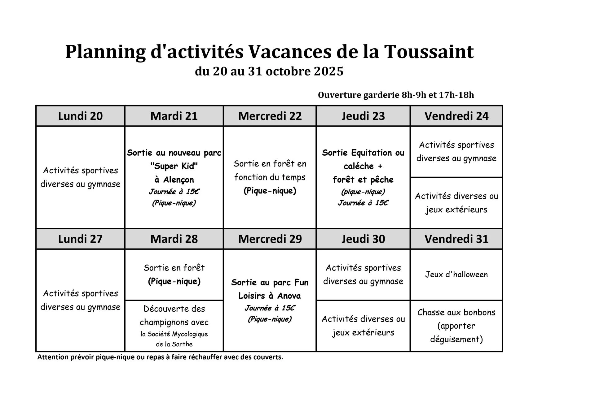 Planning